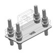 AS75 Adjustable Screw, suitable for placing into concrete